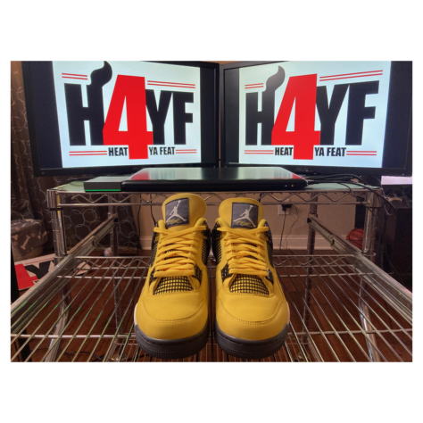 Air Jordan 4 “Lightning” — Tour Yellow/White-Dark Blue Grey (CT8527-700)