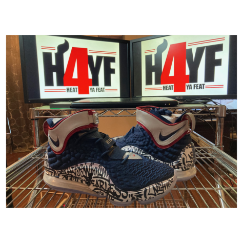 Nike LeBron 17 “Graffiti Cold Blue” — Midnight Navy/White-Varsity Crimson (CT6047-400)