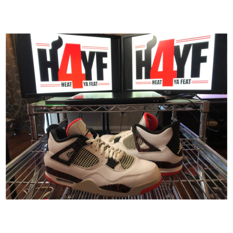 Air Jordan 4 "Flight Nostalgia" — White/Black-Bright Crimson-Pale Citron (308497-116)