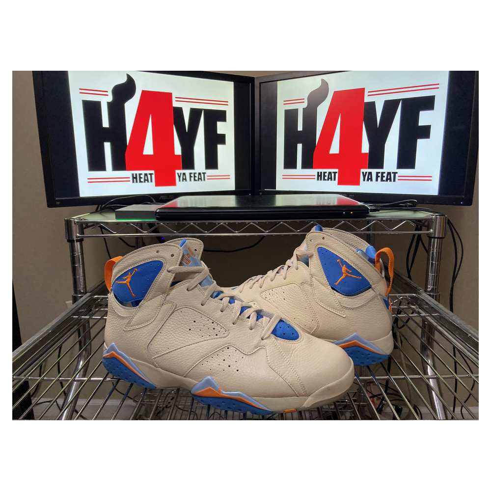 Air Jordan 7 — Pearl White/Bright Ceramic-Pacific Blue (304775-281)