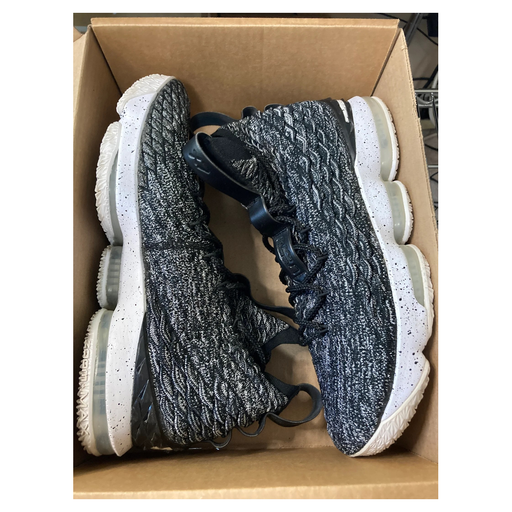 Nike LeBron 15 “Ashes” — Black/White-White (897648-002)