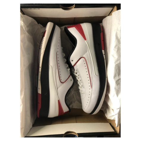 Air Jordan 2 Low OG “Chicago” — White/Varsity Red-Black (832819-101)