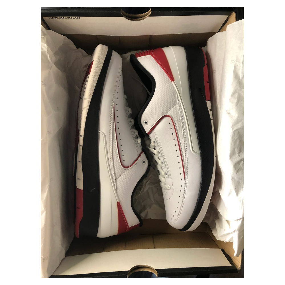 Air Jordan 2 Low OG “Chicago” — White/Varsity Red-Black (832819-101)