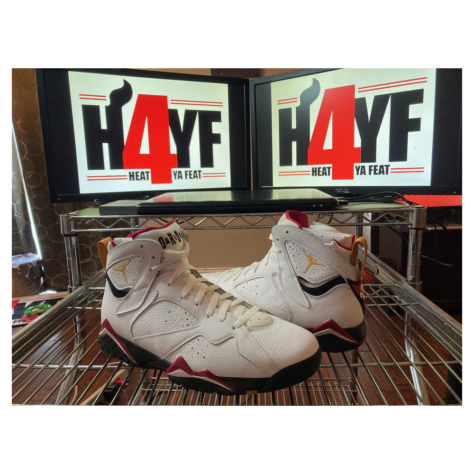 Air Jordan 7 “Cardinal” — White/Black-Cardinal Red-Chutney (CU9307-106)