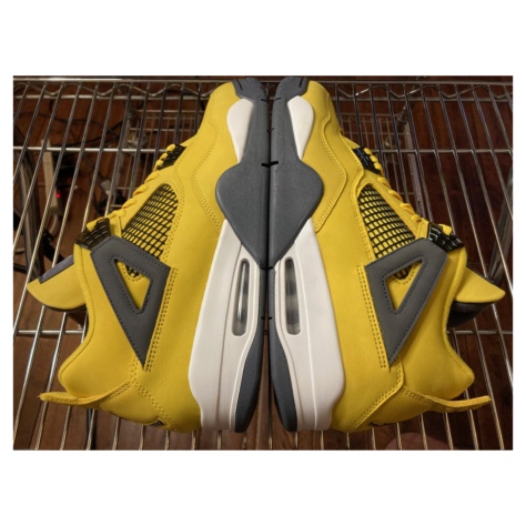 Air Jordan 4 “Lightning” — Tour Yellow/White-Dark Blue Grey (CT8527-700)