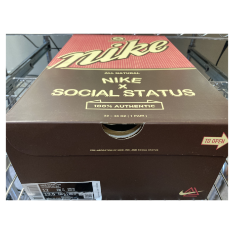 Social Status x Nike Dunk Mid “Chocolate Milk” — Canvas/Mid Soft Pink-Burnt Brown (DJ1173-700)
