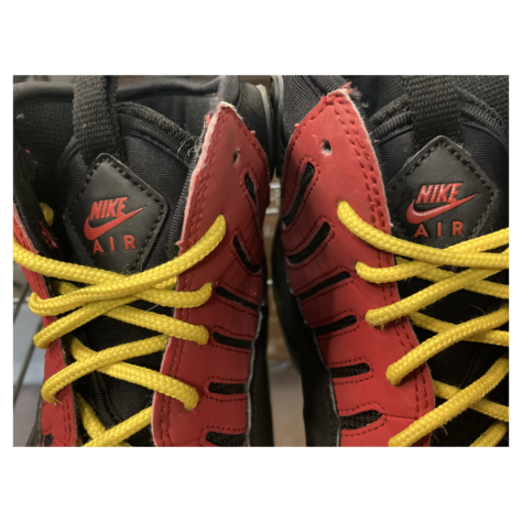 Nike Air Bakin' 2014 — Black/Metallic Silver-Varsity Red-Orange Blaze (316383-001)