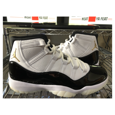 Air Jordan 11 “Gratitude” — White/Black-Metallic Gold (CT8012-170)