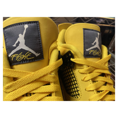 Air Jordan 4 “Lightning” — Tour Yellow/White-Dark Blue Grey (CT8527-700)
