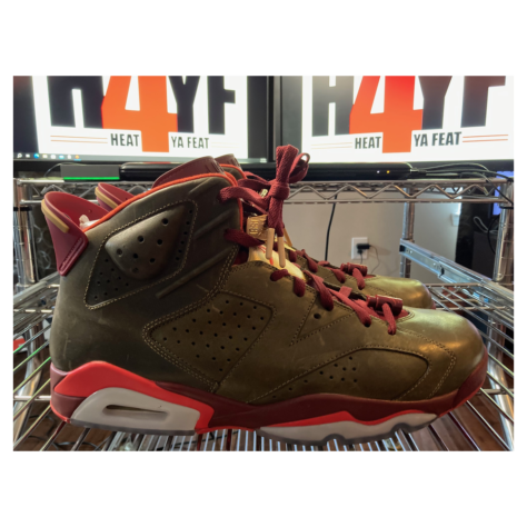 Air Jordan 6 “Cigar” — Raw Umber/Team Red-Metallic Gold-Challenge Red (384664 250)