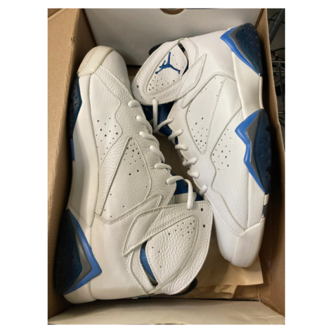 Air Jordan 7 "French Blue" 2002 — White/French Blue-Flint Grey (304775-141)