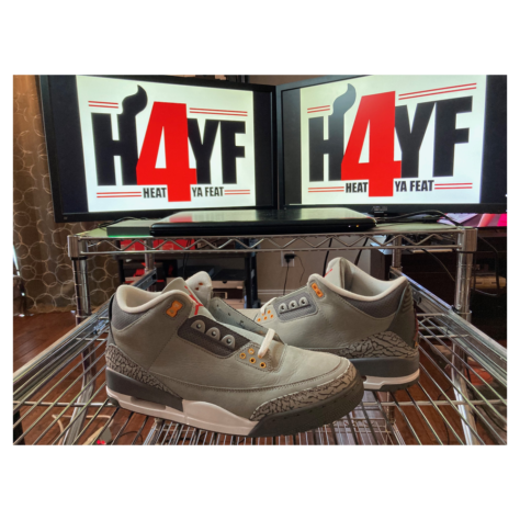 Air Jordan 3 “Cool Grey” — Silver/Light Graphite-Orange Peel-Sport Red (CT8532-012)