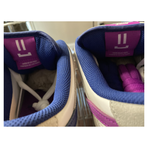 Rayssa Leal x Nike SB Dunk Low — Pure Platinum/Deep Royal Blue-Vivid Purple-White-Gum Yellow (FZ5251-001)