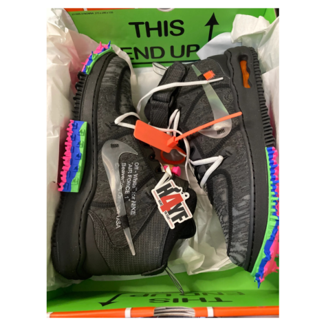 Off-White x Nike Air Force 1 Mid — White/Clear-White (DO6290-100)