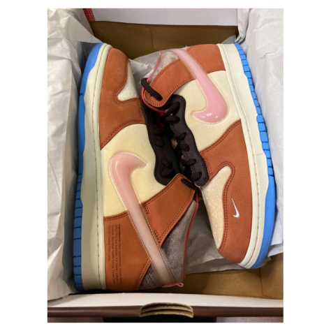 Social Status x Nike Dunk Mid “Chocolate Milk” — Canvas/Mid Soft Pink-Burnt Brown (DJ1173-700)