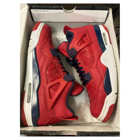 Air Jordan 4 SE “FIBA” — Gym Red/White-Metallic Gold-Obsidian (CI1184-617)