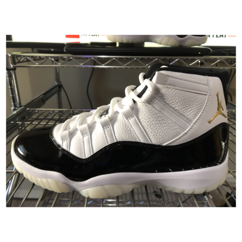 Air Jordan 11 “Gratitude” — White/Black-Metallic Gold (CT8012-170)