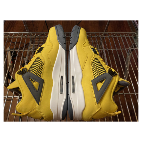 Air Jordan 4 “Lightning” — Tour Yellow/White-Dark Blue Grey (CT8527-700)