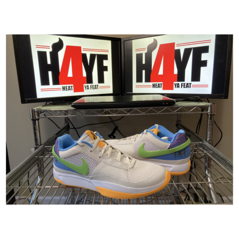 Nike Ja 1 “Trivia” — Phantom/Action Green-Action Grape-White (DR8785-001)