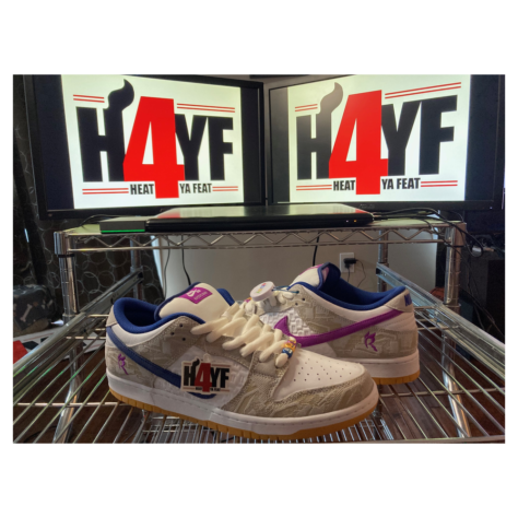 Rayssa Leal x Nike SB Dunk Low — Pure Platinum/Deep Royal Blue-Vivid Purple-White-Gum Yellow (FZ5251-001)