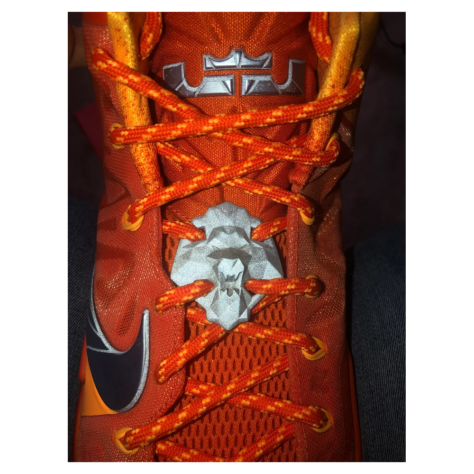 Nike LeBron 11 "Forging Iron" — Urban Orange/Light Armory Blue-Laser Orange (626376-800)