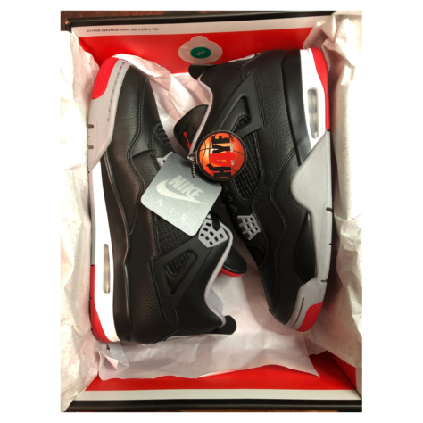 Air Jordan 4 “Bred Reimagined” — Black/Fire Red-Cement Grey (FV5029-006)