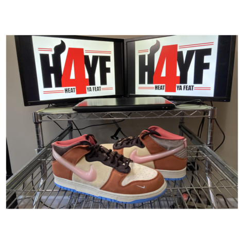 Social Status x Nike Dunk Mid “Chocolate Milk” — Canvas/Mid Soft Pink-Burnt Brown (DJ1173-700)
