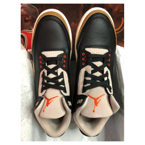 Air Jordan 3 “Desert Elephant” — Black/Rush Orange-Fossil Stone-Sail (CT8532-008)