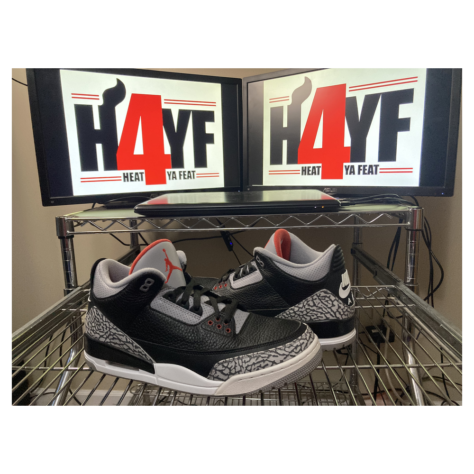 Air Jordan 3 OG “Black Cement” — Black/Cement Grey/White-Fire Red (854262-001)