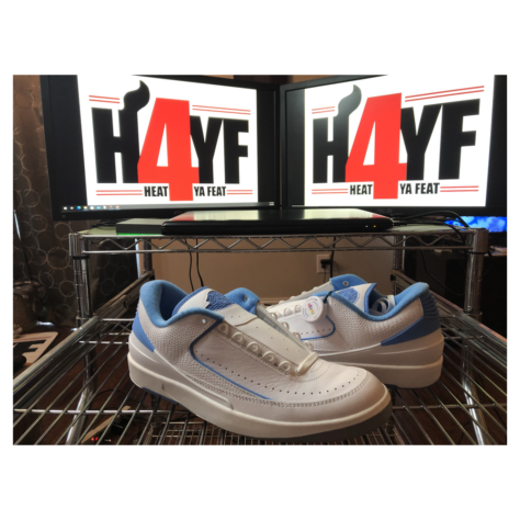 Air Jordan 2 Low “UNC” — White/Midnight Navy-Infrared 23-University Blue (832819-107)
