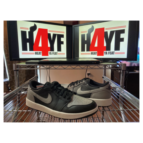 Air Jordan 1 Low Golf “Shadow” — Black/Sail-Medium Grey (DD9315-001)