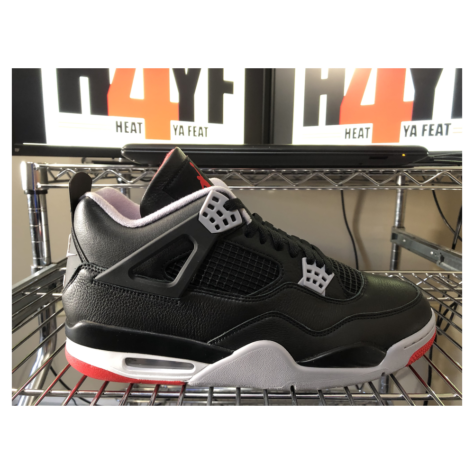 Air Jordan 4 “Bred Reimagined” — Black/Fire Red-Cement Grey (FV5029-006)