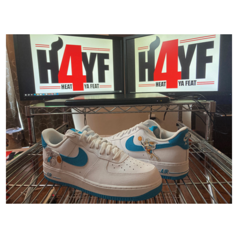 Space Jam x Nike Air Force 1 Low “Toon Squad” — White/Light Blue Fury-White (DJ7998-100)