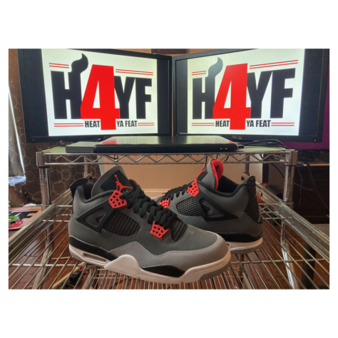 Air Jordan 4 “Infrared” — Dark Grey/Infrared 23-Black-Cement Grey (DH6927-061)