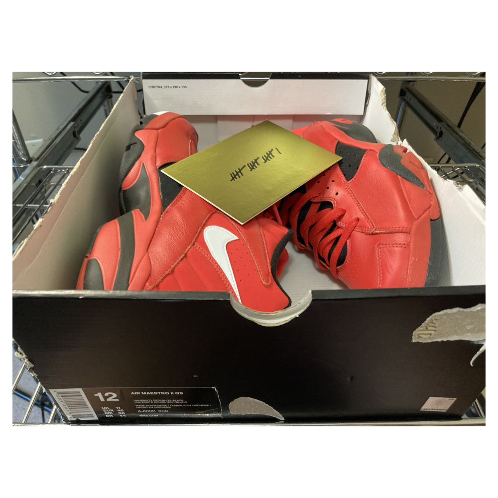 Nike Air Maestro II “Trifecta” — University Red/White-Black (AJ9281-600)