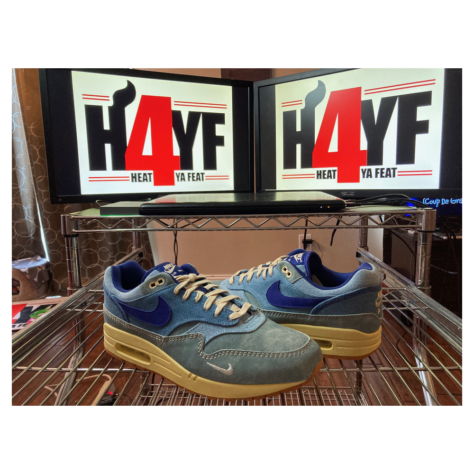 Nike Air Max 1 “Dirty Denim” — Mineral Slate/Deep Royal Blue-Lemon Wash (DV3050-300)