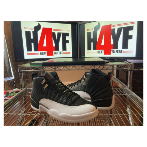 Air Jordan 12 “Playoffs” — Black/Varsity Red-White (CT8013-006)