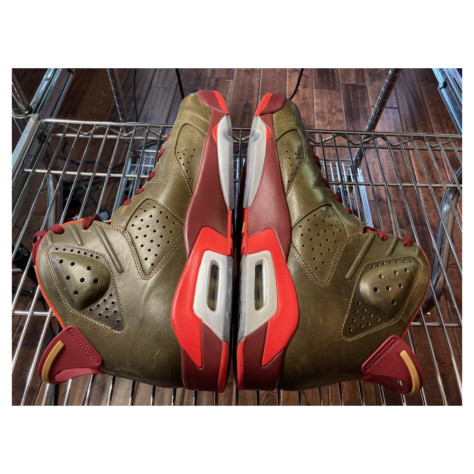 Air Jordan 6 “Cigar” — Raw Umber/Team Red-Metallic Gold-Challenge Red (384664 250)