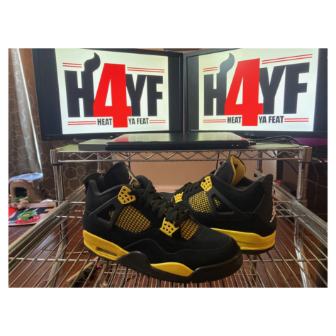 Air Jordan 4 “Thunder” — Black/Tour Yellow (DH6927-017)