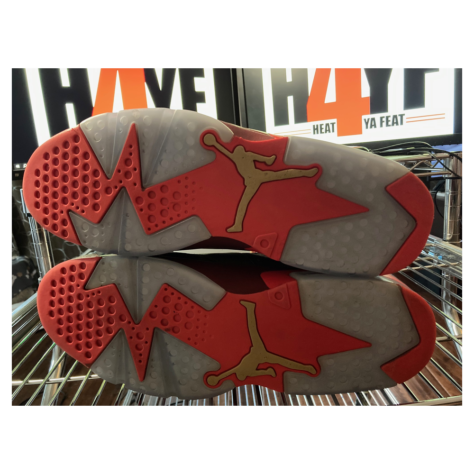 Air Jordan 6 “Cigar” — Raw Umber/Team Red-Metallic Gold-Challenge Red (384664 250)