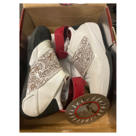 Air Jordan 20 "White Laser" — White/Varsity Red-Black (310455-161)