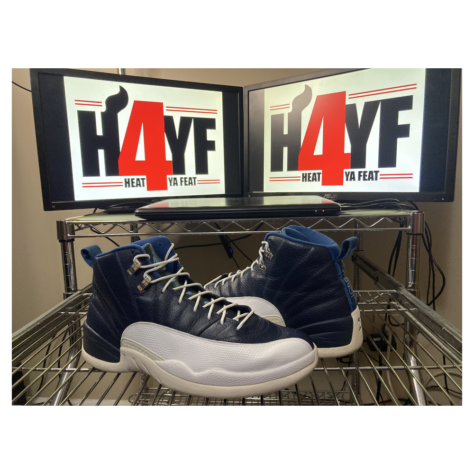 Air Jordan Retro 12 "Obsidian" — Obsidian/White-French Blue-University Blue (130690-410)