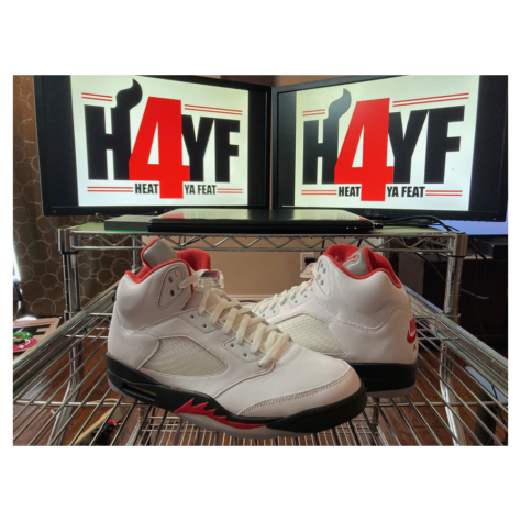 Air Jordan 5 “Fire Red” — White/Fire Red-Black (DA1911-102)