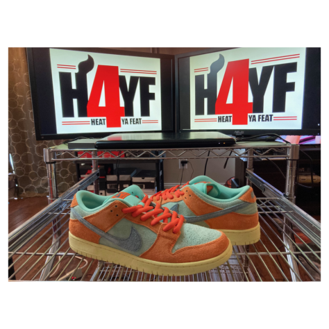 Nike SB Dunk Low “Noise Aqua” — Orange/Noise Aqua-Emerald Rise-Lemon Chiffon (DV5429-800)