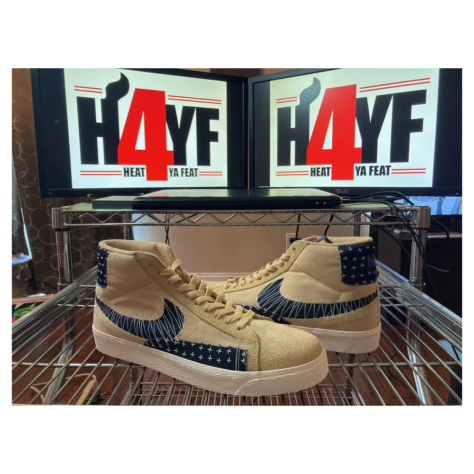 Nike Blazer Mid 77 “Sashiko” — Sesame/Mystic Navy-Sail-Gum Light Brown (CT0715-200)
