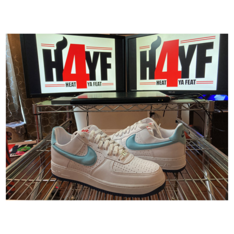 Nike Air Force One Low "Puerto Rico" — White/Blue Gale-White (DQ9200-100)