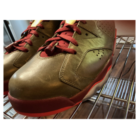 Air Jordan 6 “Cigar” — Raw Umber/Team Red-Metallic Gold-Challenge Red (384664 250)