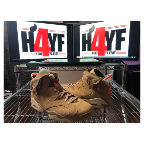 Travis Scott x Air Jordan 6 — British Khaki/Sail-Bright Crimson (DH0690-200)